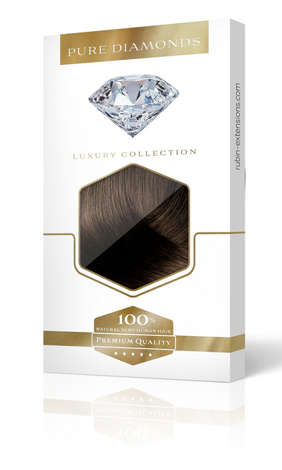 PURE DIAMONDS LINE Chocolate Roast Brown Clip-In Hair Extensions Australia