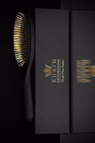 The Perfect Hairbrush - Golden Princess Hair Brush from Rubin Extensions